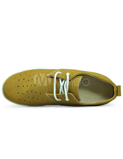 Elevator Shoes on Suede Lace Up Pigskin Lining Men S Elevator Shoes Milanoo Com