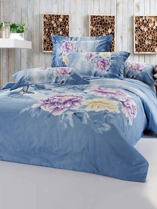 Buy “Classical Floral Print Cotton Bedding Set” – Daily Deals