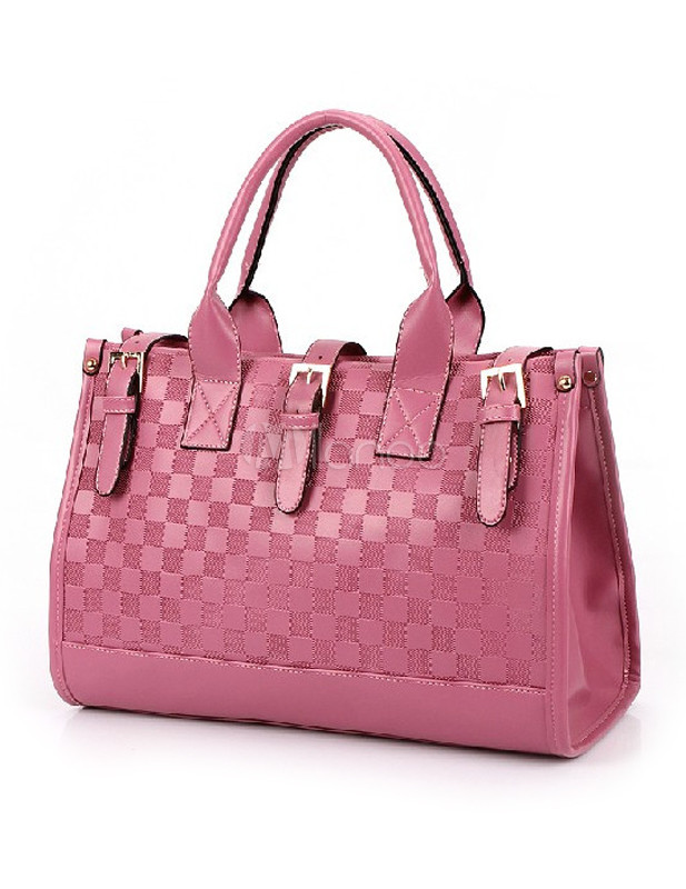 Soft Pink Checker Sicilian Bag main image 1