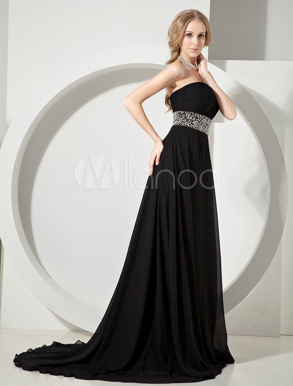 Elegant Asymmetrical Chiffon Evening Dress with Lotus Leaf Ruffle Sleeves and Ruched Empire Waist