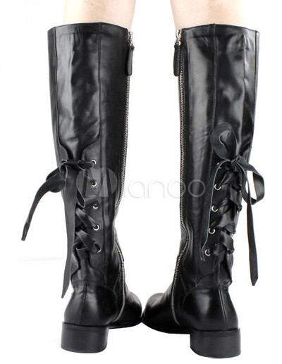 bottes femme lacets derriere