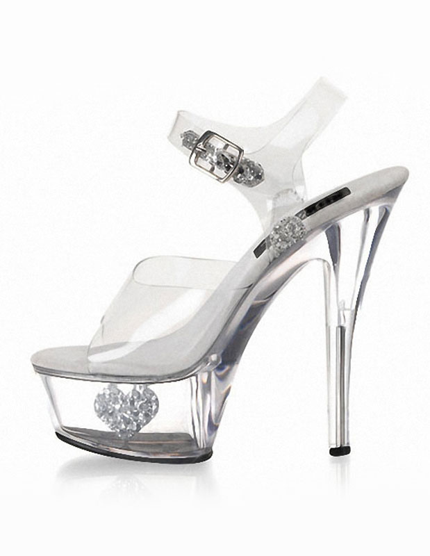 sandale transparente plastique