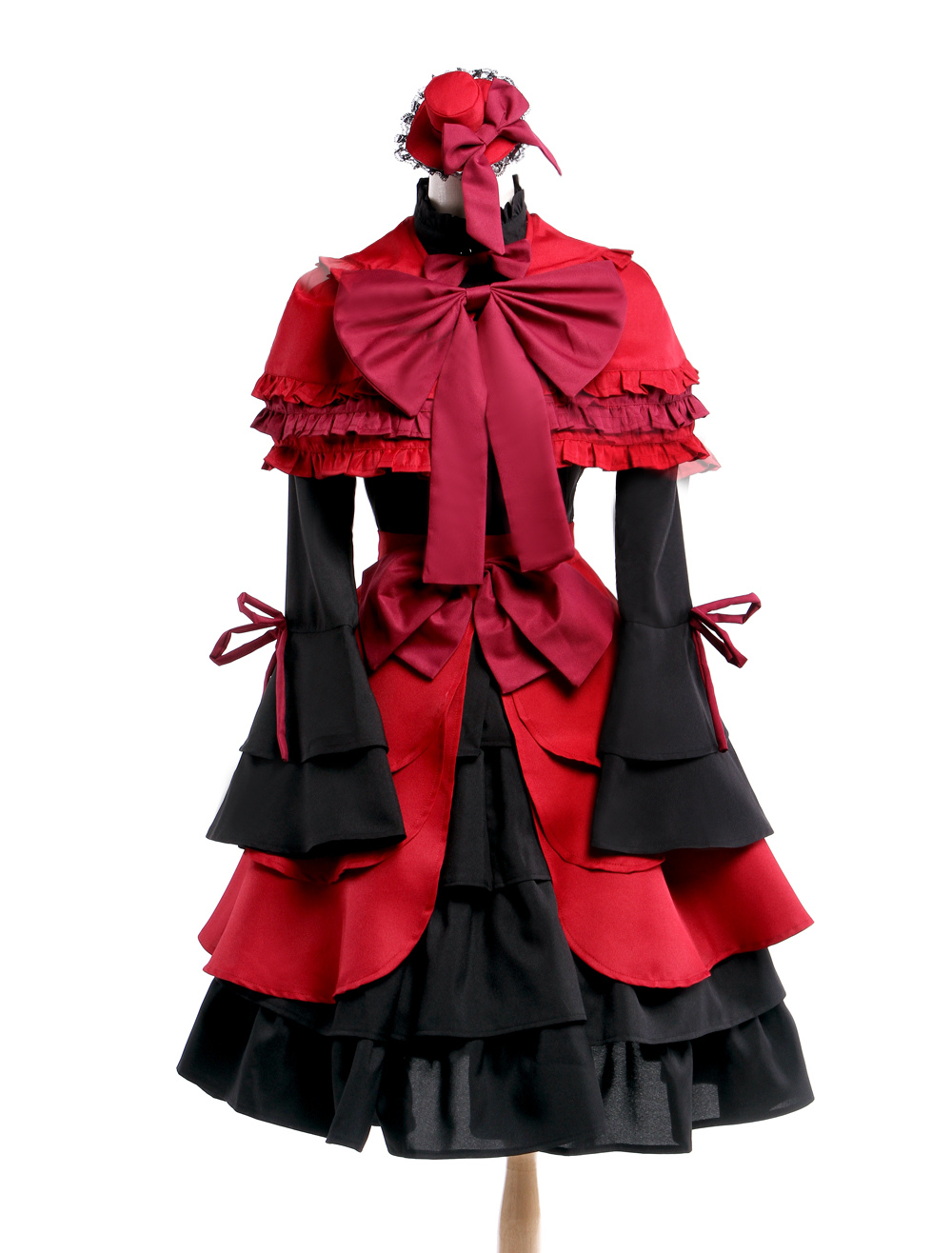 K Kushina Anna Cosplay Costume Red Gothic Lolita Dress steampunk buy now online