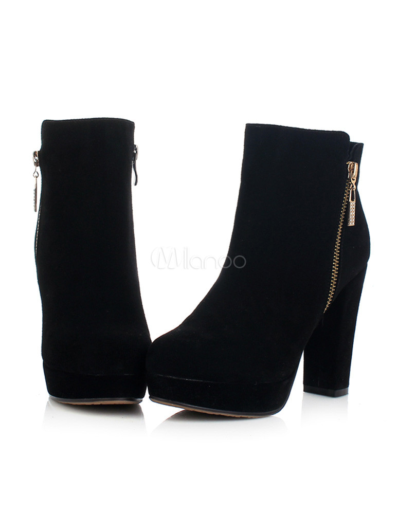 bottine femme 224 bout rond et talons 233 pais en cuir bottine femme 224 bout rond et talons 233 pais en cuir