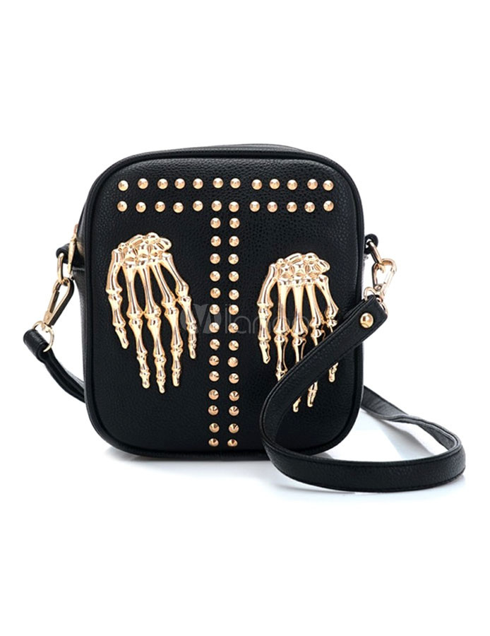 black studded cross body bag