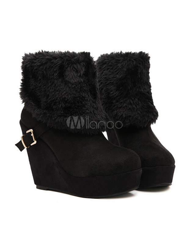 chaussure femme fourrure