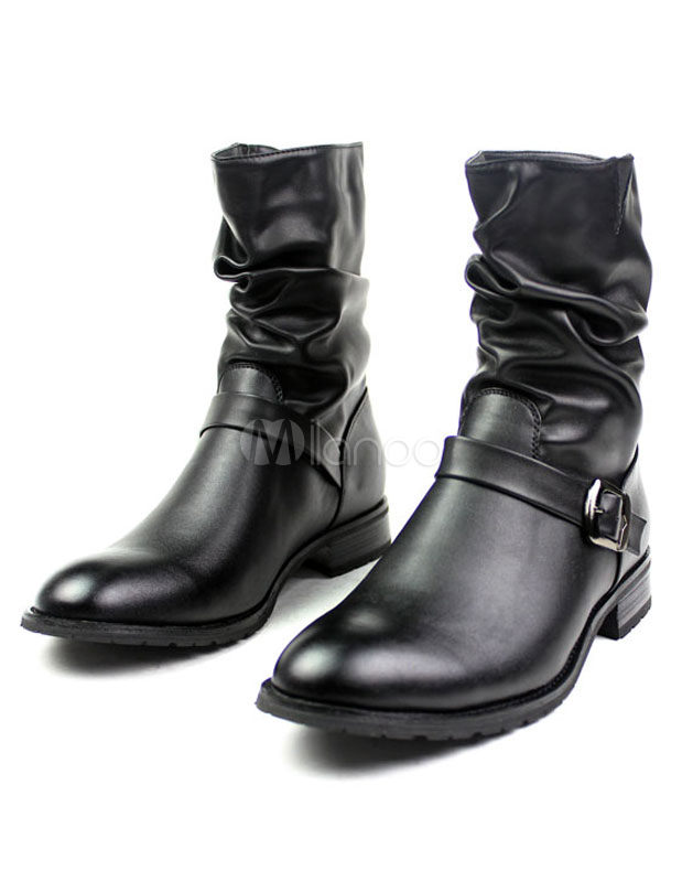 botas de cuero hombre
