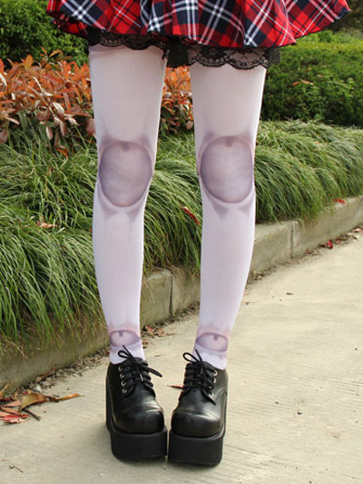 Gothic Nylon Lolita Tights Artwork Print for Spring Autumn steampunk buy now online