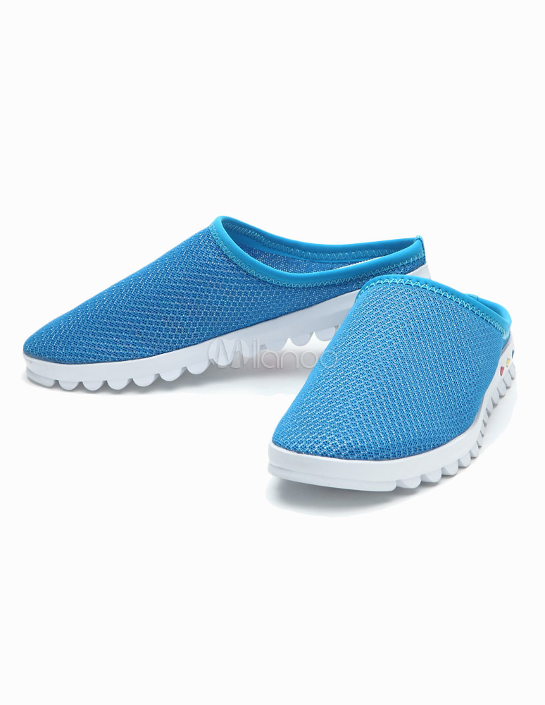 backless sneakers for light sky blue backless anime print cut out gum mesh backless sneakers for light sky blue backless anime print cut out gum mesh