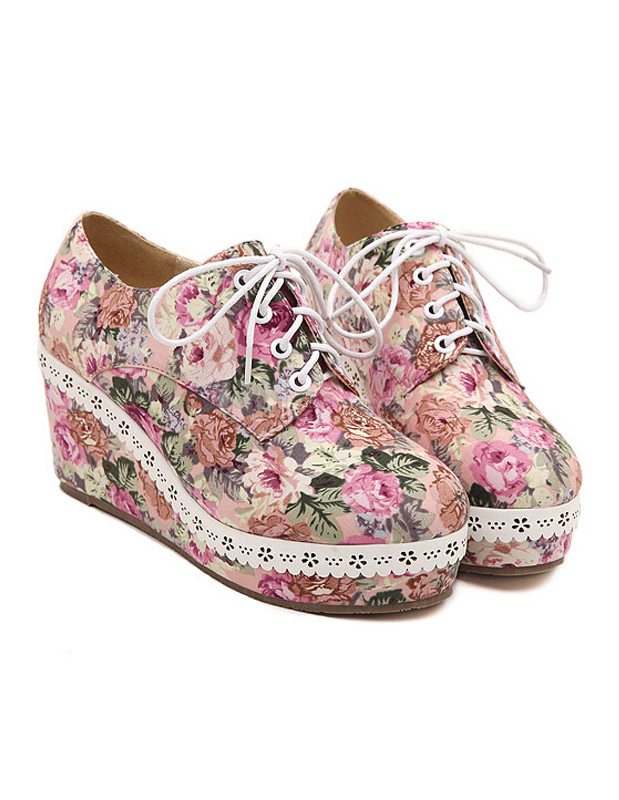 chaussures femme fleuries