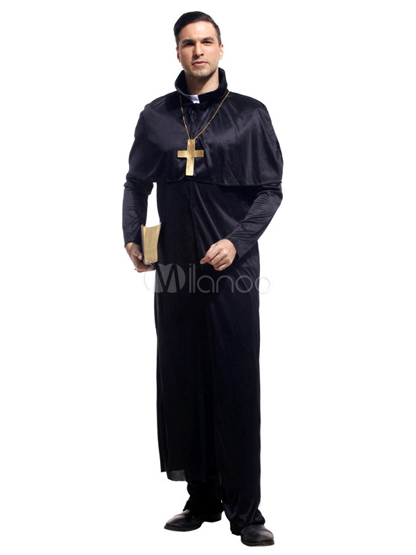 Last Rights - Religious - Classic - Horror - Black - Costume - Men - 2 Sizes