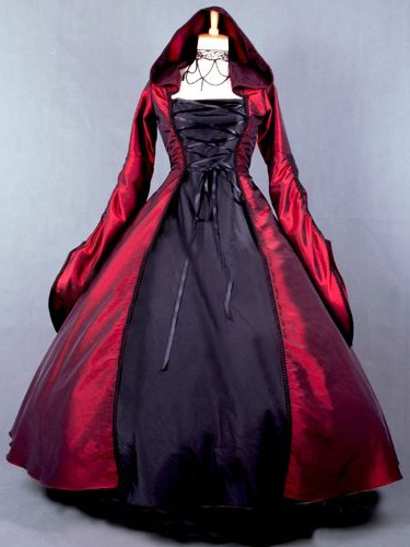 Gothic Poplin Long Sleeves Lolita Witch Dress steampunk buy now online