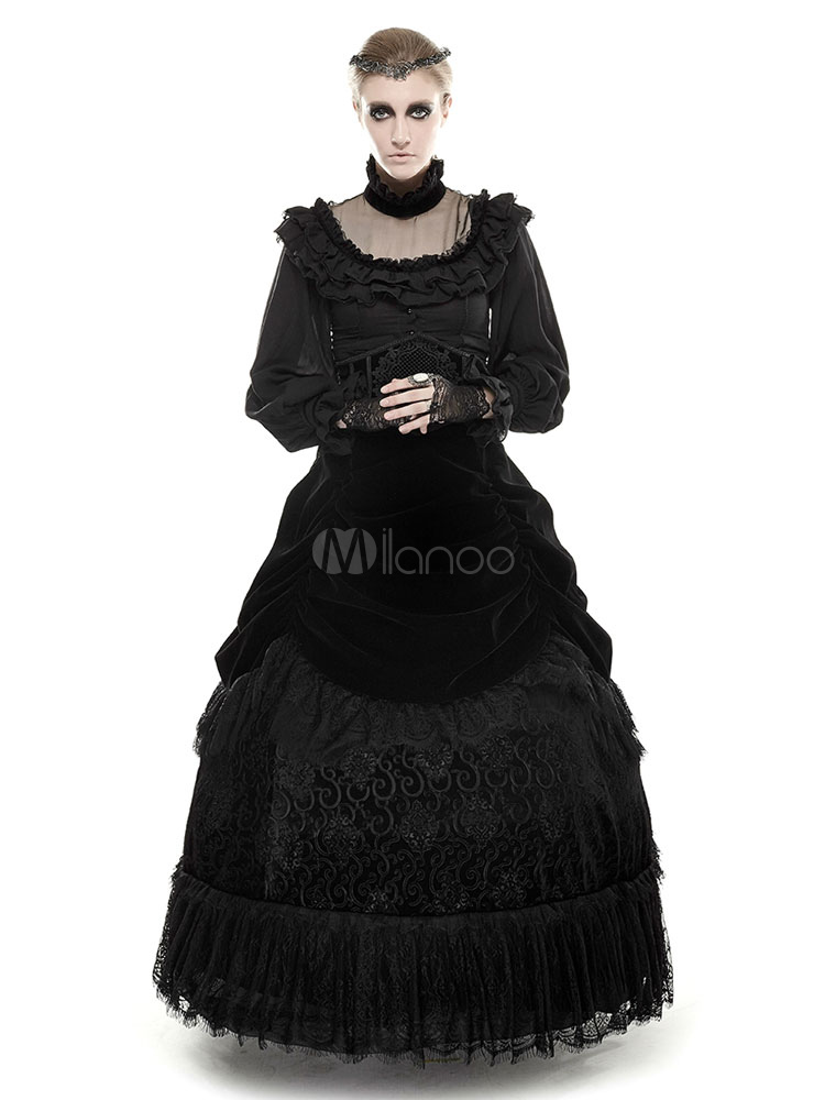 Gothic Lolita High-waisted Dress Steampunk Dress steampunk buy now online