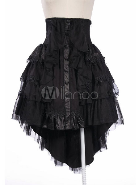 Gothic Black Lolita Skirt Steam Punk steampunk buy now online