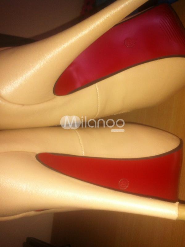 Popular Platform Stiletto Heel PU Womens Shoes - Milanoo.com