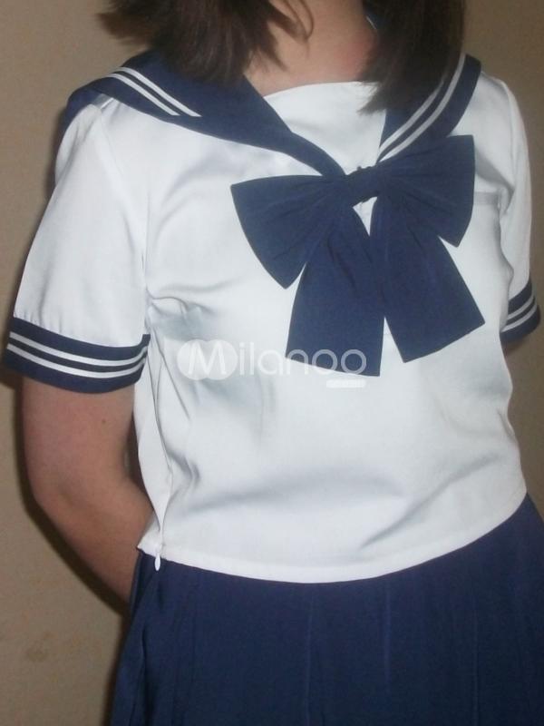 Costume marin de cosplay bleu royal de School Uniform Costume marin de cosplay bleu royal de School Uniform