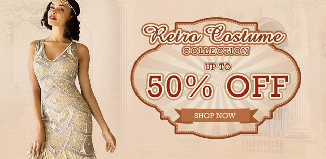 Retro costume collection up to 50% OFF Shop now>