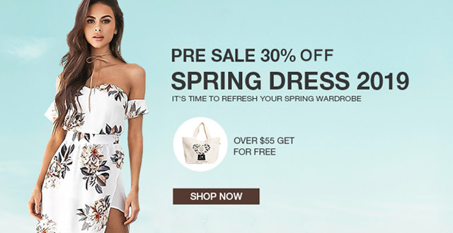 Spring dresses 2019 pre sale 30% OFF SHOP NOW>