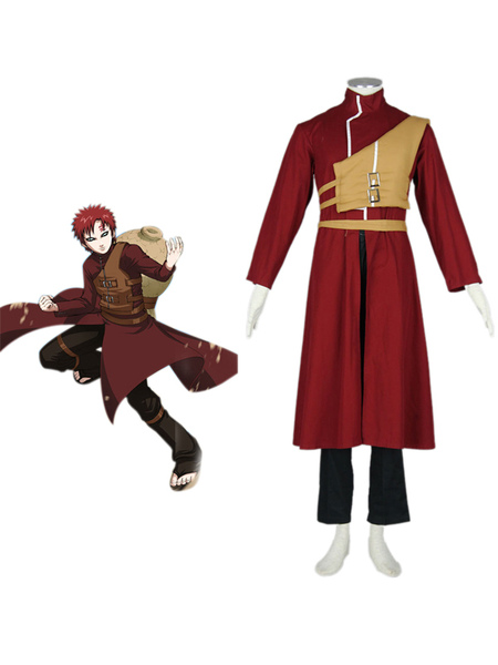 

Naruto Shippuden Gaara Red Cosplay Costume, Dark red