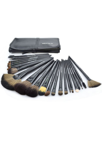 

24 Pieces Makeup Brush Sets, Black