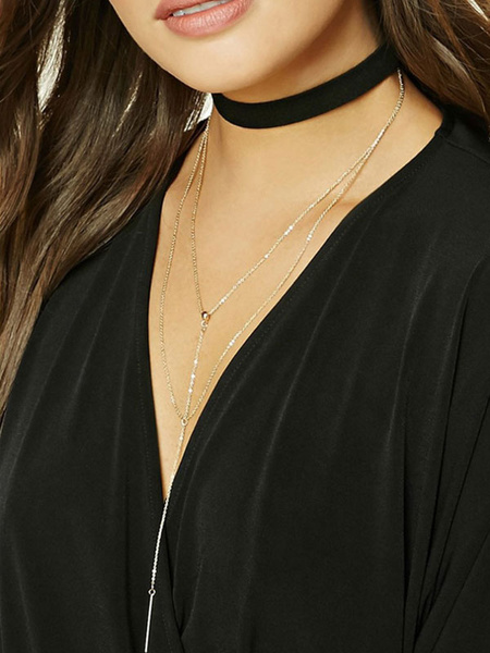

Layered Choker Necklace Women's Chain Necklace