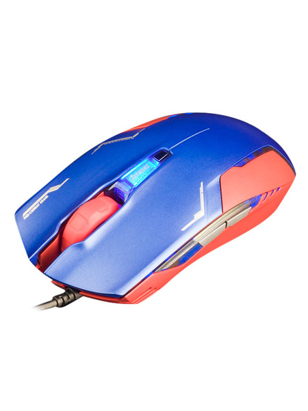 

Captain American Mouse Matte Body Geometry 4 DPIs Optical Engine Blue Anime Gaming Mouse