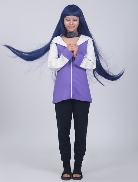 

Naruto Hyuuga Hinata Cosplay Costume, Royal purple