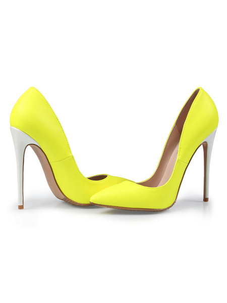 Image of Scarpe con tacchi alti da donna scarpe con tacchi alti scarpe sexy gialle