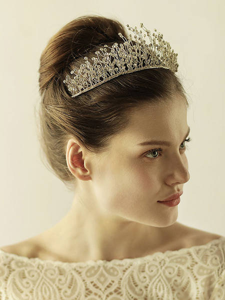 

Milanoo Headpiece Wedding Accessory Metal Bridal Hair Accessories, Silver
