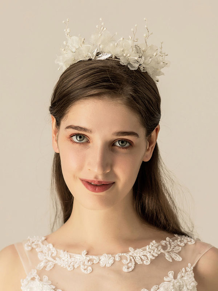 

Milanoo Wedding Headpiece Accessory Headwear Metal Hair Accessories For Bride, White