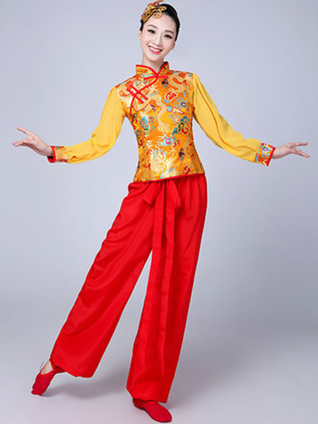 Image of Carnevale Costumi cinesi da donna Costumi di carnevale asiatico Costume da ballo Tang Suit Halloween