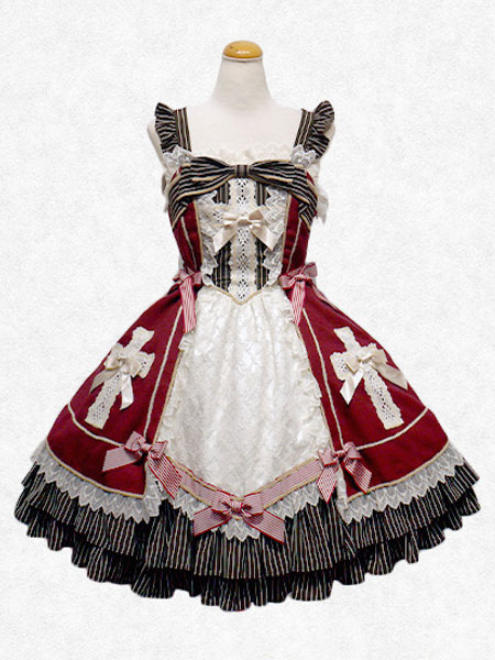 Lolita Kleid JSK Atrovirens quadratischer Ansatz Sleeveless Chiffon Lolita Jumper Skirt�