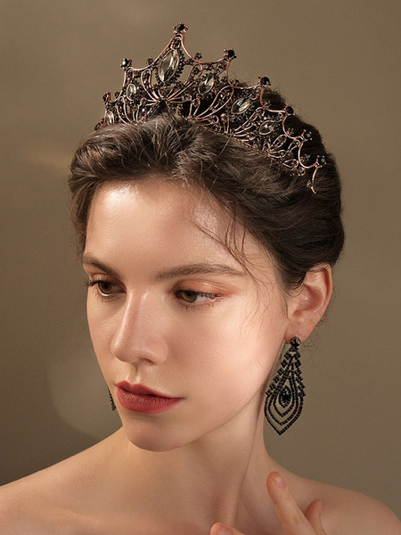 

Milanoo Black Wedding Headpieces Headwear Metal Hair Accessories For Bride