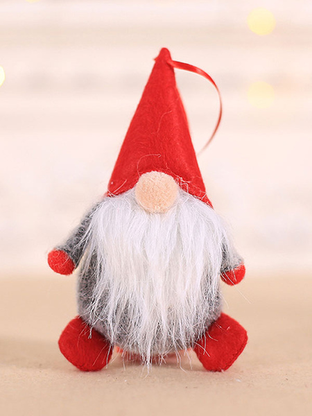 Image of Red Christmas Babbo Natale Doll Olyester Fiber Poliestere Vacanze di Natale Costumi Puntelli
