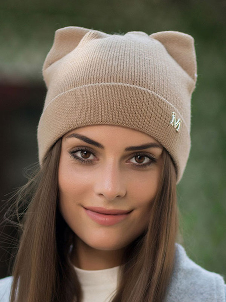 Image of Berretti per donna Bellissimi cappelli invernali in lana di poliestere caldi lavorati a maglia