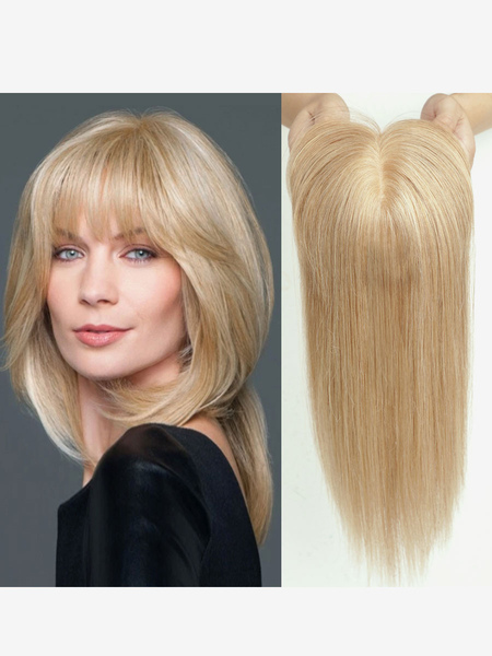 Image of Estensioni dei capelli per le donne arruffate con frangia / capelli umani lunghi con frangia