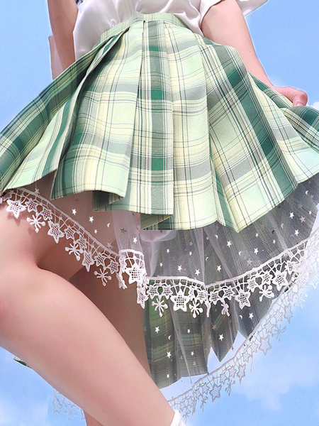 Image of Sweet Lolita Bloomers Pantaloncini Lolita con volant bianchi paillettes e stelle