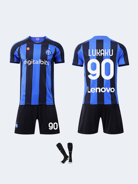 Image of Maglia Inter Milan 2023 Lukaku divisa da calcio abbigliamento sportivo per ragazzi divise da allenamento per adulti