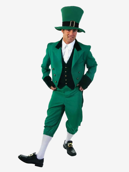 Image of Carnevale Costume da festa irlandese Saint Patrick&#39;s Day Texudo Set Uomo St. Patrick&#39;s Day Outfit Halloween