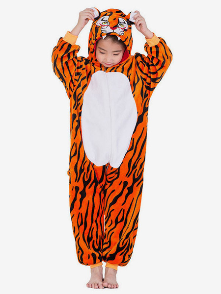 Image of Carnevale Tute di flanella per bambini Tiger Kigurumi Onesie Costume Halloween