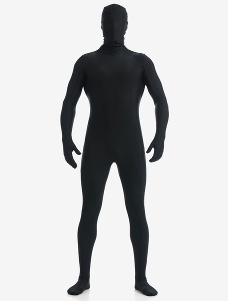 Image of Carnevale Black Lycra Spandex Zentai Suit per gli uomini Halloween