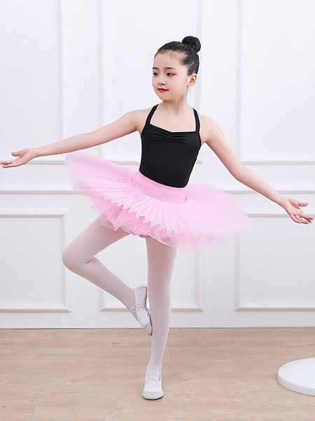 Image of Vestito da balletto Rosso Ballerina per bambini con volant Gonna in poliestere Abbigliamento da prestazione