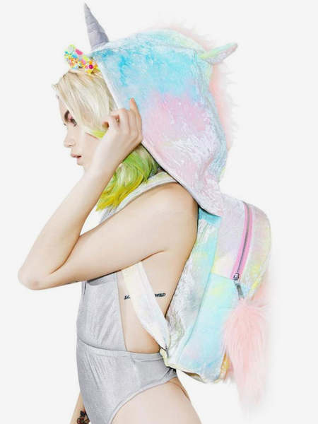 Image of Sweet Lolita Bag Unicorn Ombre Zaino con cappuccio