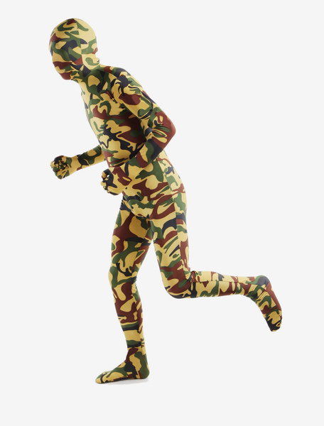 Image of Moderno camuffamento Lycra Spandex Full Body Suit Zentai Carnevale