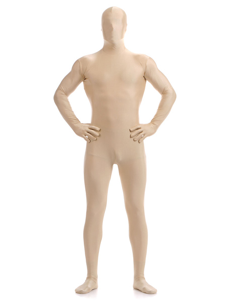 

Milanoo Nude Zentai Suit Adults Morph Suit Full Body Lycra Spandex Bodysuit for Men