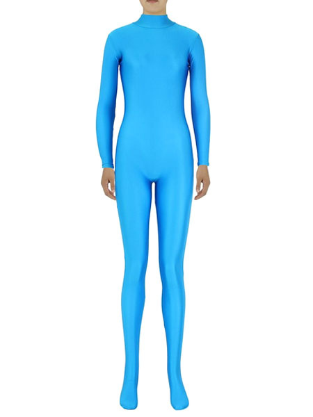 

Milanoo Sky Blue Morph Suit Adults Bodysuit Lycra Spandex Catsuit for Women