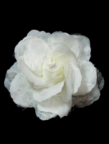 white polyester fabulous head flower for wedding