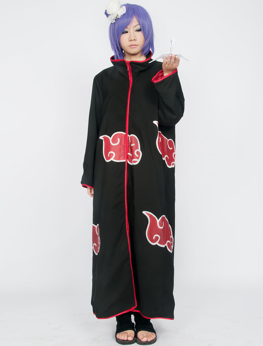 Naruto Konan Akatsuki Halloween Cosplay Disfraz - Milanoo.com Naruto Konan Akatsuki Halloween Cosplay Disfraz - Milanoo.com